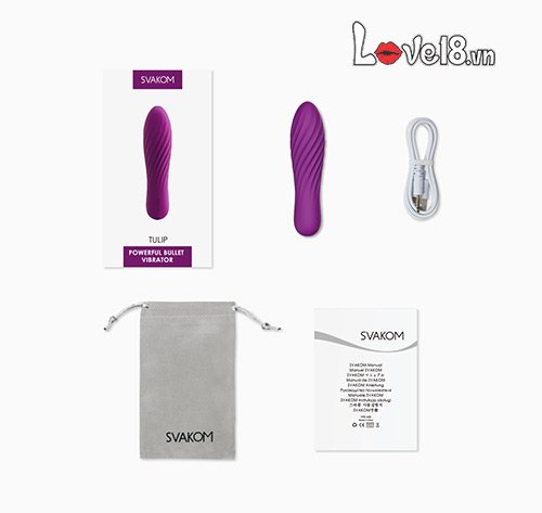 Trứng rung Svakom Tulip nhỏ gọn cao cấp tăng khoái cảm tình yêu