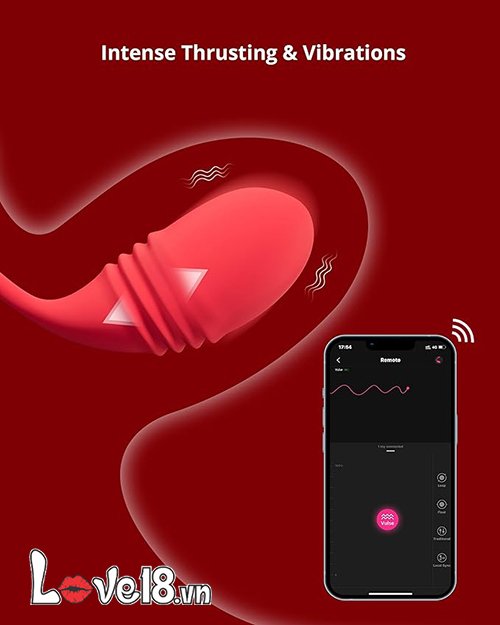 Trứng rung thụt điều khiển xa thông minh Lovense Vulse kích thích điểm G cực phê