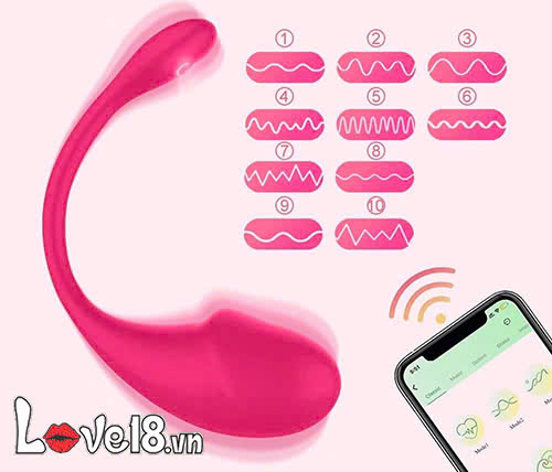 Trứng rung điểm G âm vật Lovense Lush 4 điều khiển app kích thích