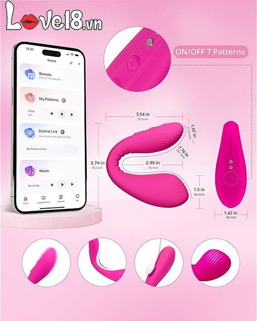 Lovense Dolce trứng rung kích thích điểm G âm vật điều khiển app