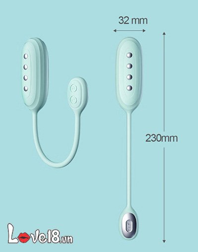 Kích thước của trứng rung kích thích xung điện Svakom Viviana