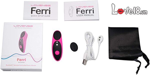 Trứng rung Lovense Ferri đeo quần lót điều khiển app tiện lợi