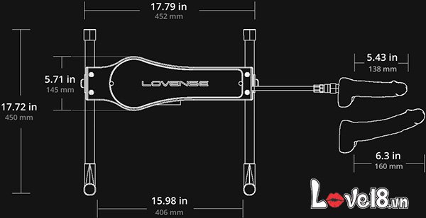 Máy thủ dâm tự động Lovense sex machine cho nữ trải nghiệm đỉnh cao