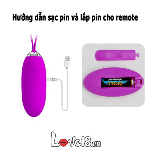 Trứng rung điều khiển từ xa Julia Pretty Love kích thích điểm G an toàn