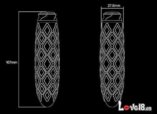 Máy rung mini Dorr Foxy Diamond kim cương cực mạnh thỏa mãn