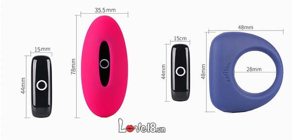 Combo vòng đeo dương vật trứng rung quần lót điều khiển app cao cấp