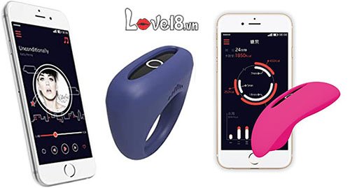 Combo vòng đeo dương vật trứng rung quần lót app điều khiển tiện lợi