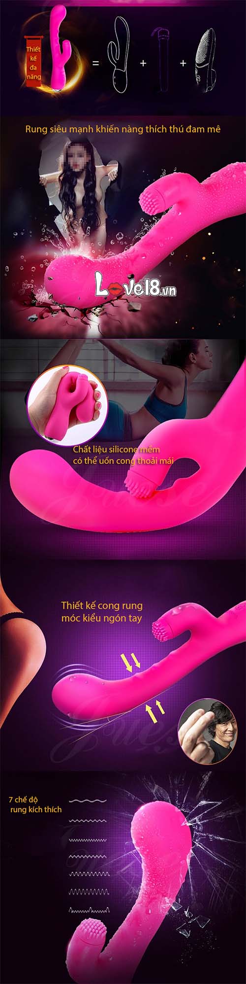 máy rung liếm thủ dâm nữ
