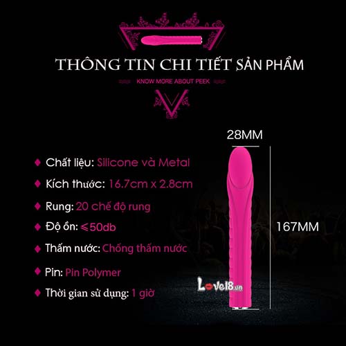 Thanh rung mát xa điểm G Nalone Dixie cao cấp silicon cho nữ