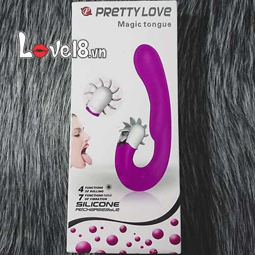 Máy rung liếm điểm G cao cấp Prettylove Magic Tongue DC88K chính hãng