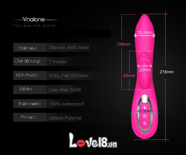 Dụng cụ massage âm đạo cảm ứng Nalone Touch DC54X thông tin chi tiết
