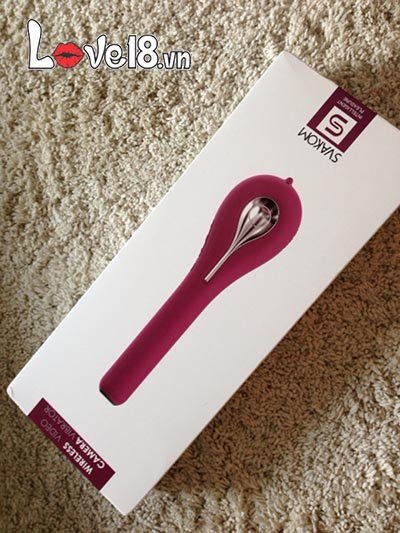 Cây Rung Điểm G Silicon Cao Cấp Có Camera Theo Dõi Svakom Siime Eye