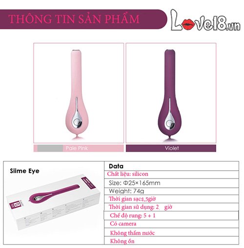 Cây Rung Điểm G Cao Cấp Svakom Siime Eye Có Camera Theo Dõi