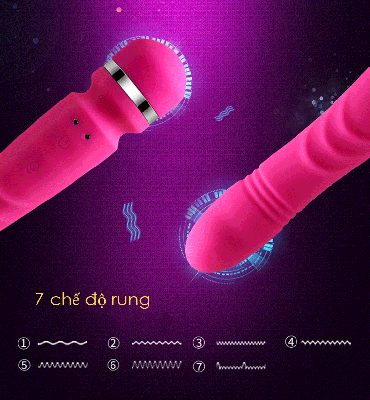 Chày Rung Ngoáy Hai Đầu Cao Cấp Nalone Yoni (AV09C)