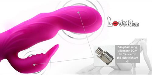 Baile Strap-On Vibrating Tongue Dildo Clitoral Stimulator