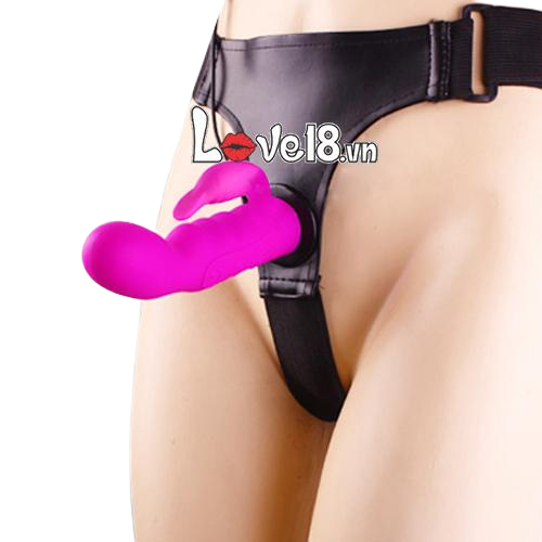 Dương Vật Giả Dây Đeo Có Lưỡi Rung Liếm Âm Vật