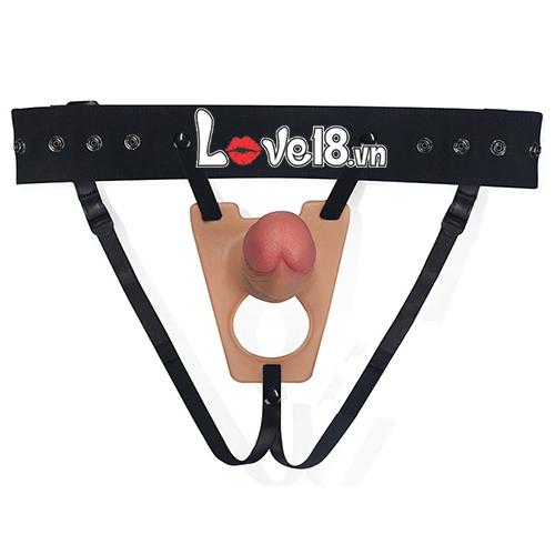 Dương vật dây đeo rỗng ruột Lovetoy Rodeo DV65K dành cho les
