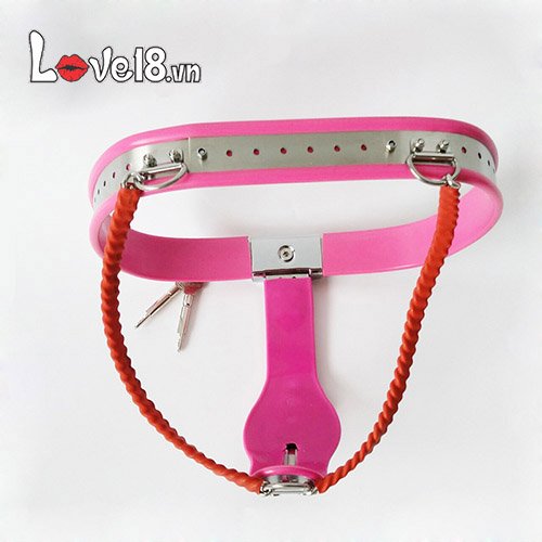 Quần lót khóa trinh tiết nữ chữ Y thép không gỉ bạo dâm BDSM