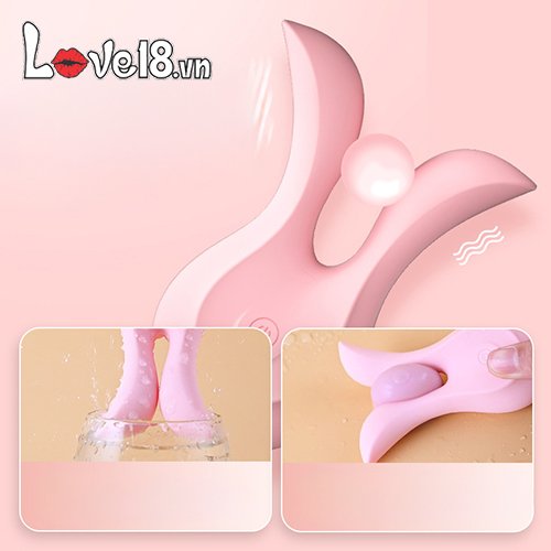 Máy rung massage âm vật và âm đạo hình tai thỏ Lilo giá tốt