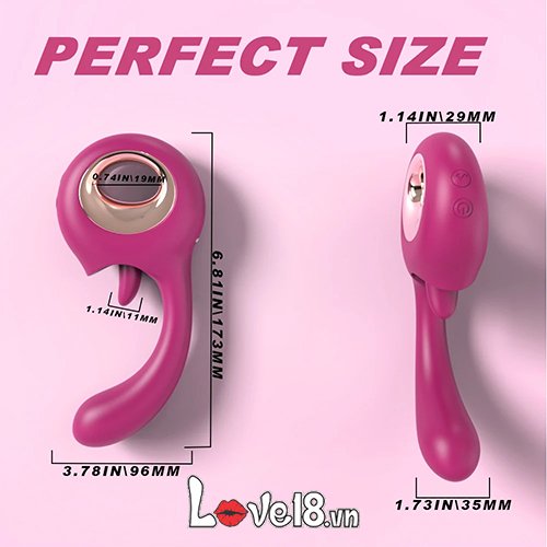 Máy rung S-Hande Woo điểm G âm vật, silicone cao cấp, 10 chế độ rung