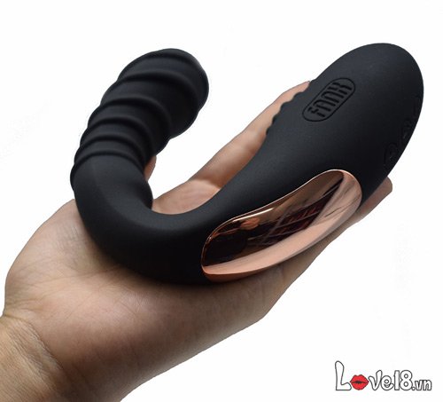 Máy mát xa hậu môn hai đầu chữ U FAAK Rung 10 chế độ Silicon cao cấp