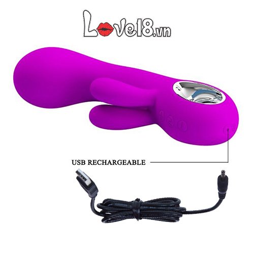 Máy massage điểm G âm vật Pretty Love Valentine rung mạnh đa chế độ