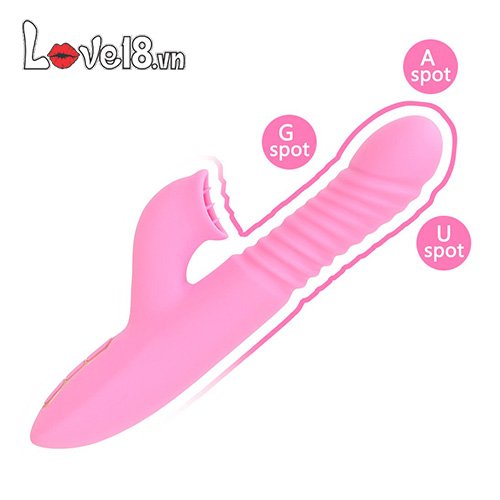 Dụng cụ kích thích điểm G âm vật Dibe đa năng rung liếm thụt nóng