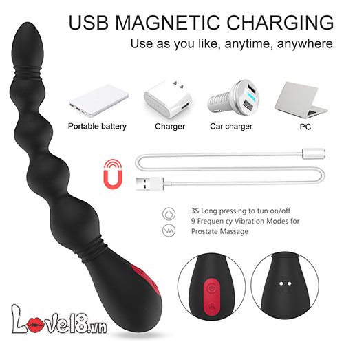 Máy kích thích hậu môn chuỗi hạt S-Hande VINS cực đã