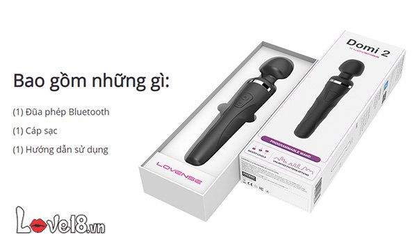 Chày rung mát xa Lovense Domi 2 cao cấp kích thích mạnh