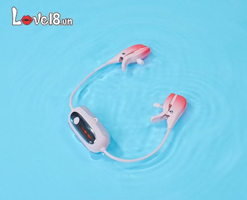 Bộ kẹp nhũ hoa rung Lovense Gemini cao cấp Điều khiển app tiện lợi
