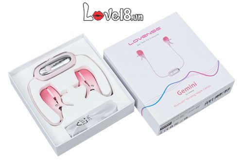 Bộ Kẹp Nhũ Hoa Lovense Gemini Rung App BDSM Chuyên Nghiệp