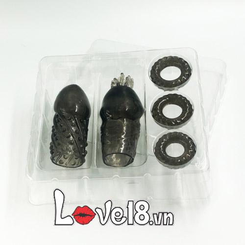 Bộ Bao Cao Su Đôn Bi Râu Vòng Gai Tăng Khoái Cảm Mạnh Mẽ