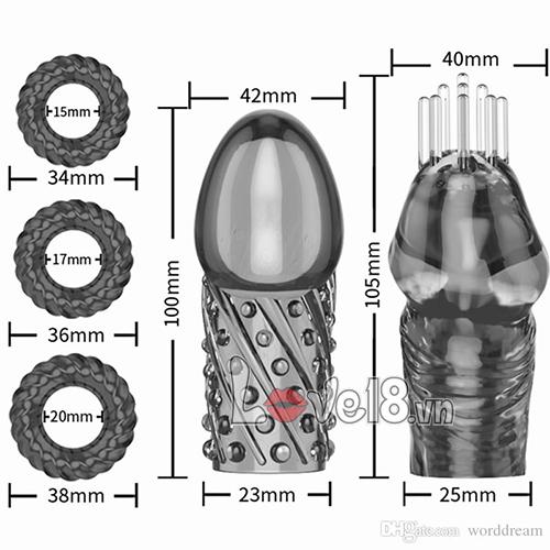BCS dên bi râu vòng đeo dương vật BD88 kích thước
