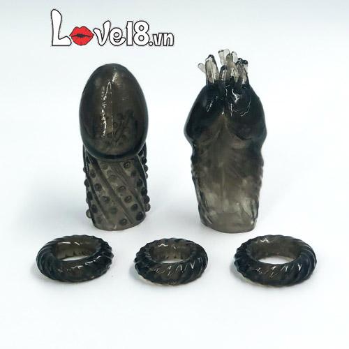 BD88 Set Spiked Ribbed Textured Condom Enhance Male Performance