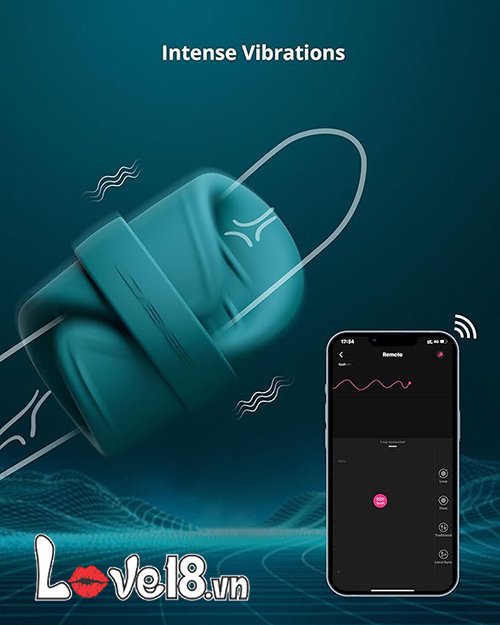  Cửa hàng bán Vòng rung thủ dâm dành cho nam Lovense Gush – Điều khiển qua app nhập khẩu