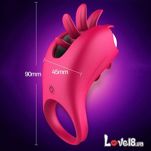 LafyHo Rotating Tongue Ring Vibrator Couples Enhancer DC24N