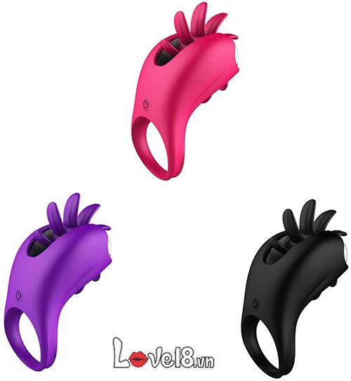 LafyHo Rotating Tongue Ring Vibrator Couples Enhancer DC24N