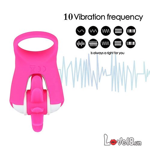 LafyHo Rotating Tongue Ring Vibrator Couples Enhancer DC24N