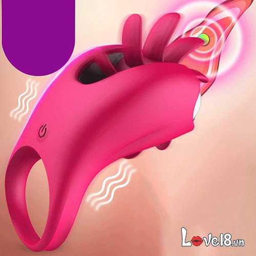 Vòng Rung Lưỡi Xoay LafyHo Kích Thích Mạnh Cho Cặp Đôi