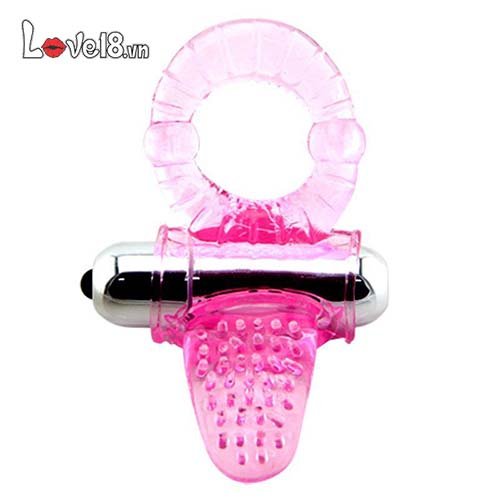 Sweet Tongue Licking Vibrating Ring for Male Pleasure