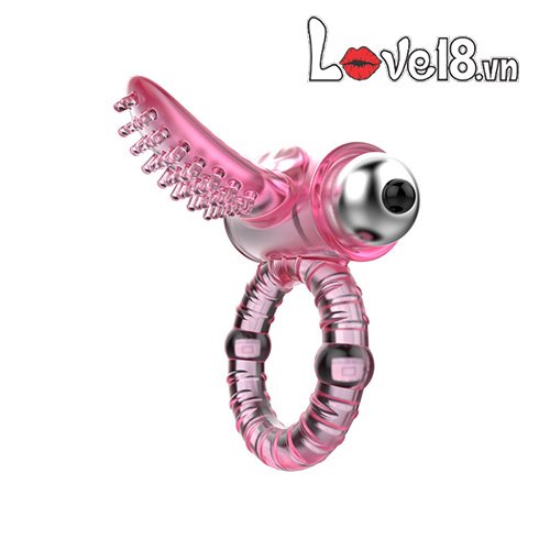 Sweet Tongue Licking Vibrating Ring for Male Pleasure