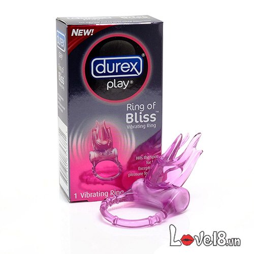Vòng rung lưỡi liếm Durex Play Bliss cho nam tăng khoái cảm đôi bên 