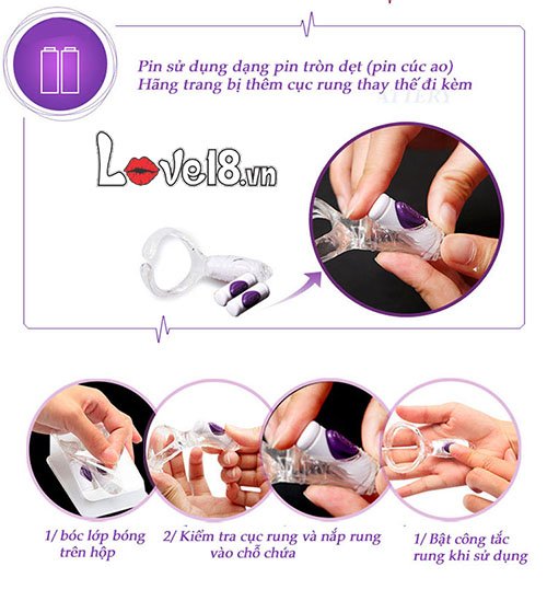 Vòng rung đeo dương vật kích thích âm vật Durex Connect DC59A giá rẻ