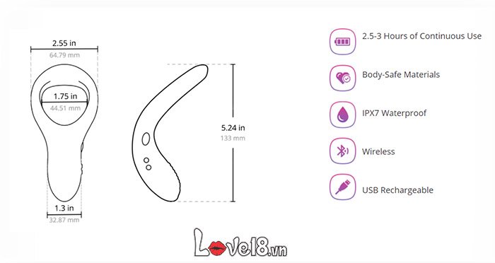 Lovense Diamo App-Controlled Penis Ring Delay Erection