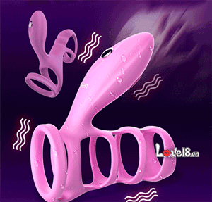 Leten penile ring with ball strap silicone delay ejaculation stimulant