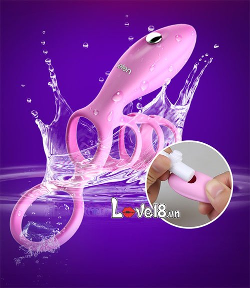Vòng rung đeo dương vật Leten chống xuất tinh sớm silicone cao