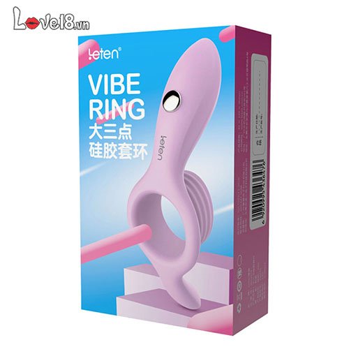 Leten Vibe Ring Penis Cock Ring Clitoral Licking Pleasure Booster