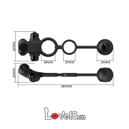 Vòng rung hậu môn Prettylove kích thích cực khoái, chống xuất tinh sớm