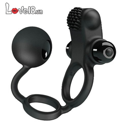 Vòng rung bóng kích thích hậu môn Prettylove silicon cao cấp nhiều chế độ rung