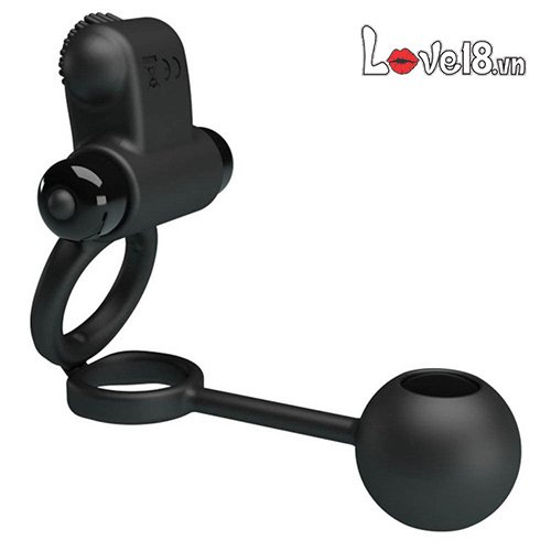 Vòng rung bóng kích thích hậu môn Prettylove silicon cao cấp nhiều chế độ rung